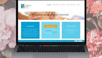 Website ontwerp Fysiotherapiepraktijk Hammer